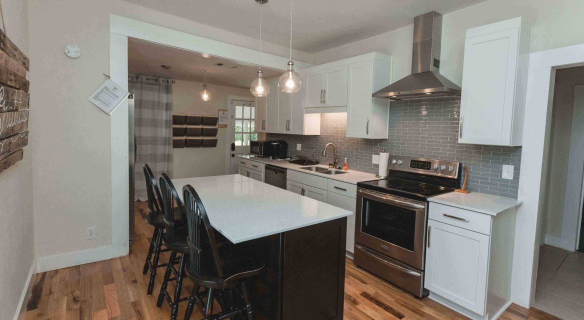 sober living home kitchen area